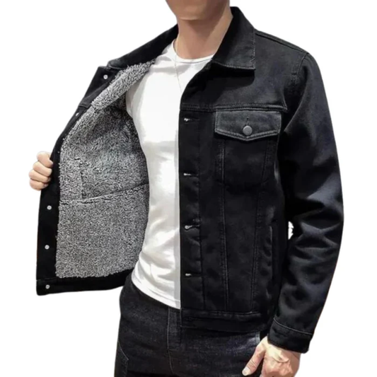 Men’s Style Fleece-Lined Denim Jacket